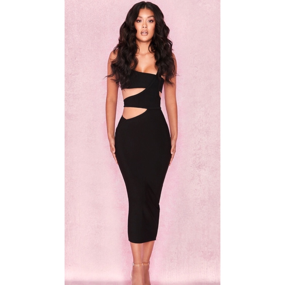 ON HOLD ❌ HOUSE OF CB XS Miya Bandage  Midi Dress - Picture 3 of 16